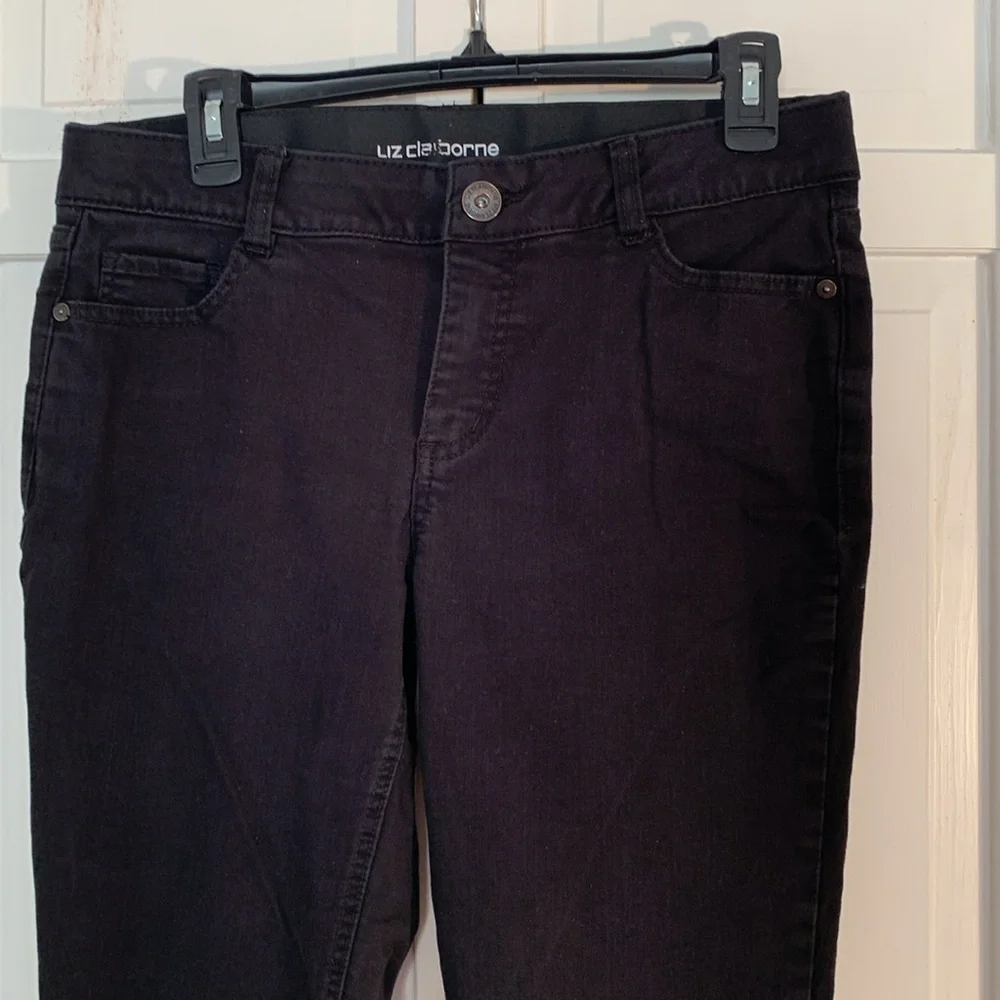 Liz Claiborne Women's Classic Black Bootcut Jeans EUC